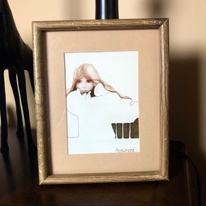 Rosamond Vintage ‘Blue Ice’ Framed Print